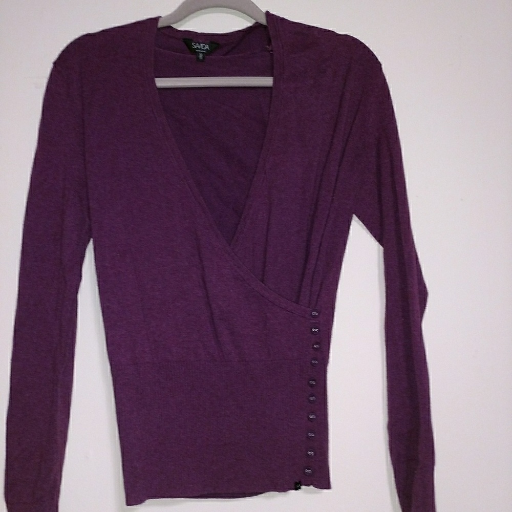 Wrap sweater